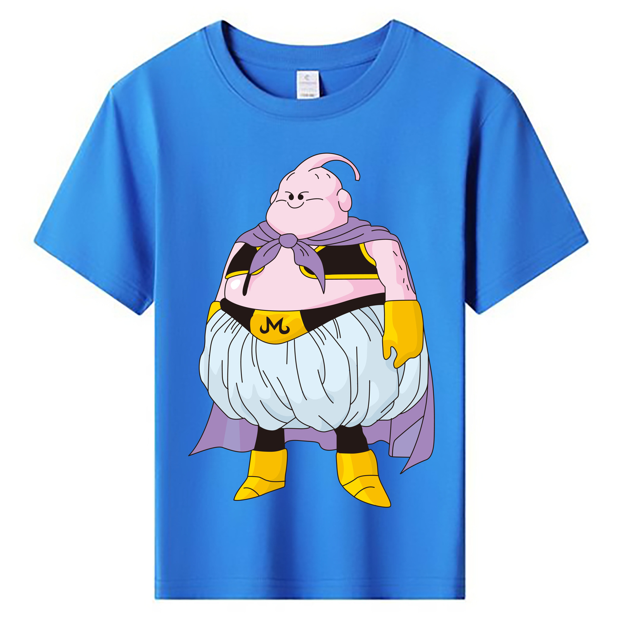 （画像用） ドラゴンボール 魔人ブウ DRAGON BALL Majin Buu 綿100％キッズTシャツ（フロントプリント）